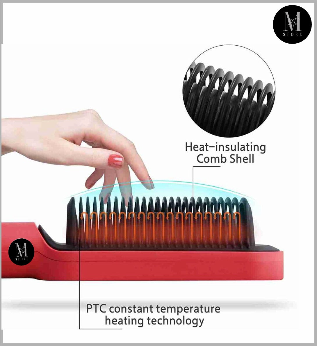 2 In 1 Hair Straightener Brush