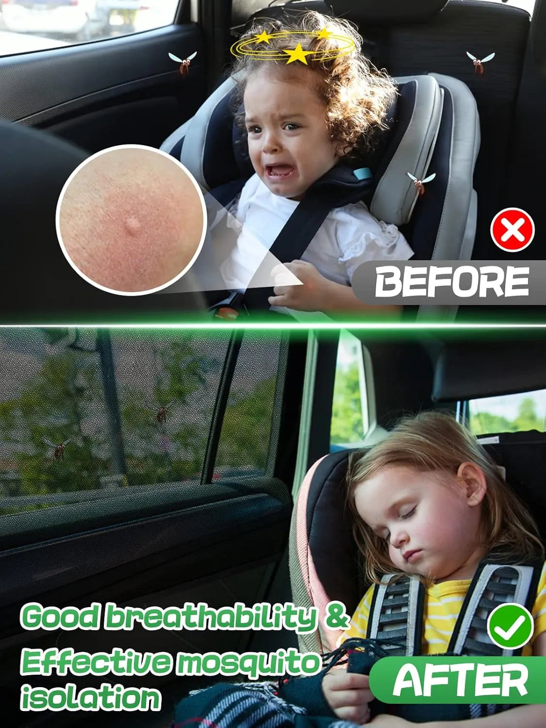 4 Pc Car Window Sun Shade