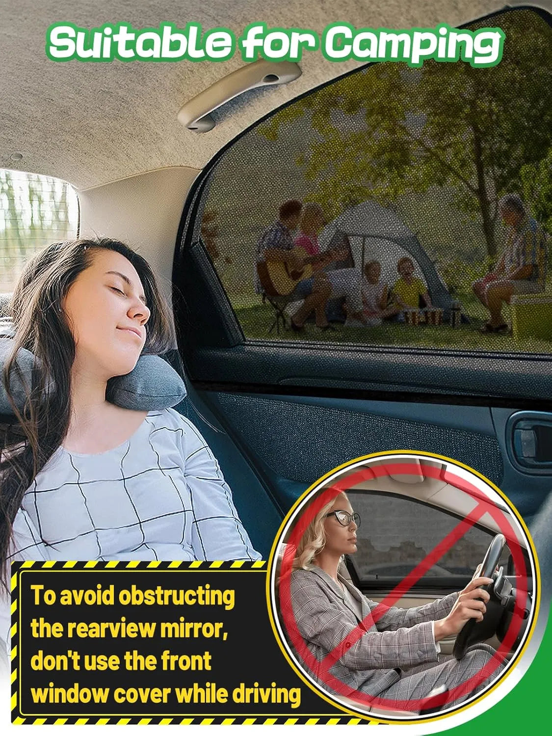 4 Pc Car Window Sun Shade