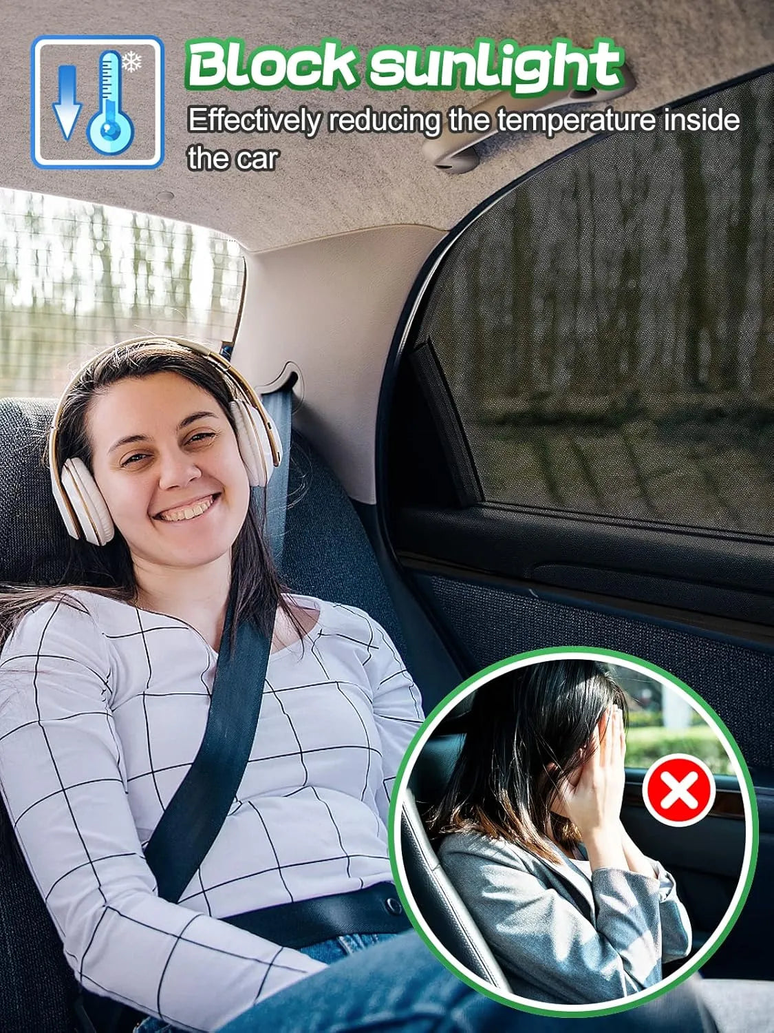 4 Pc Car Window Sun Shade