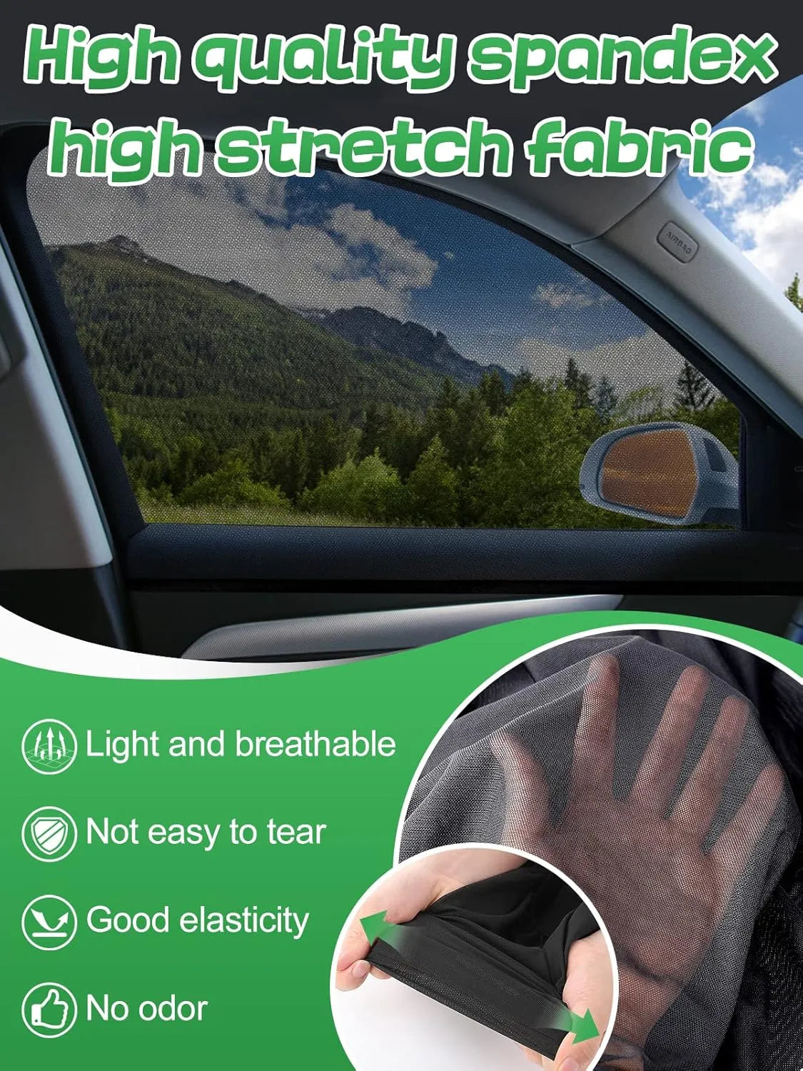 4 Pc Car Window Sun Shade