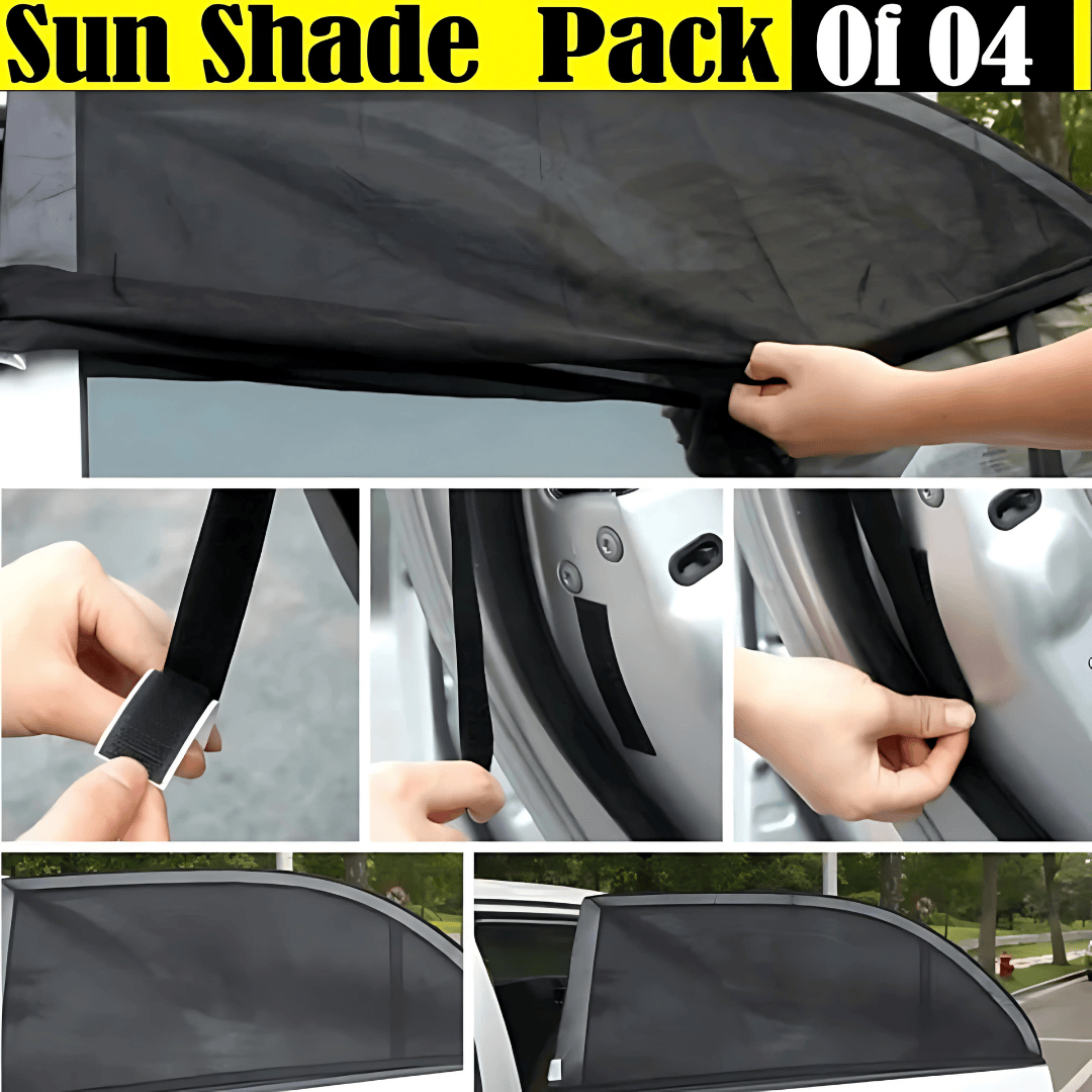 4 Pc Car Window Sun Shade